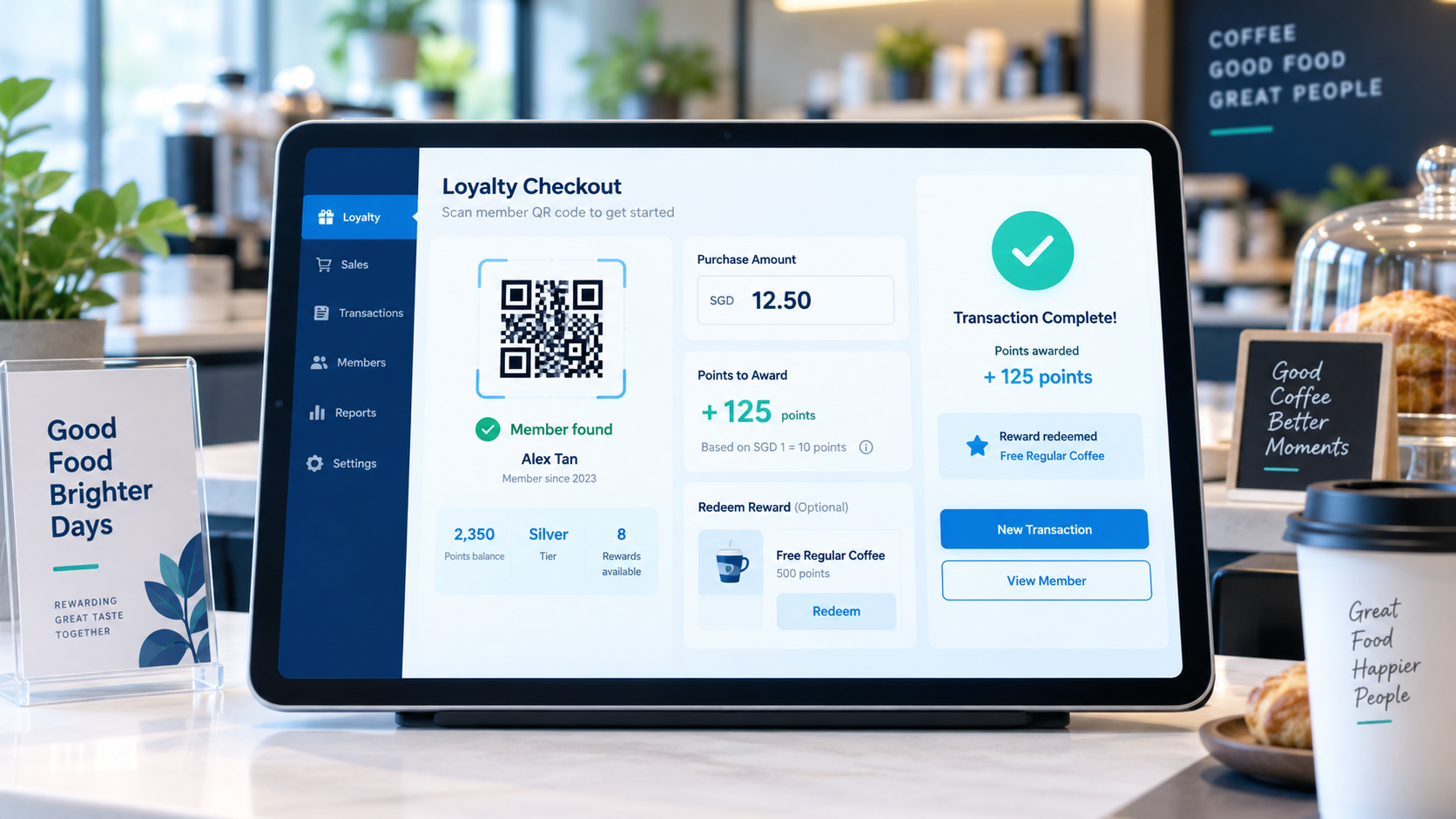 VRewards cashier portal